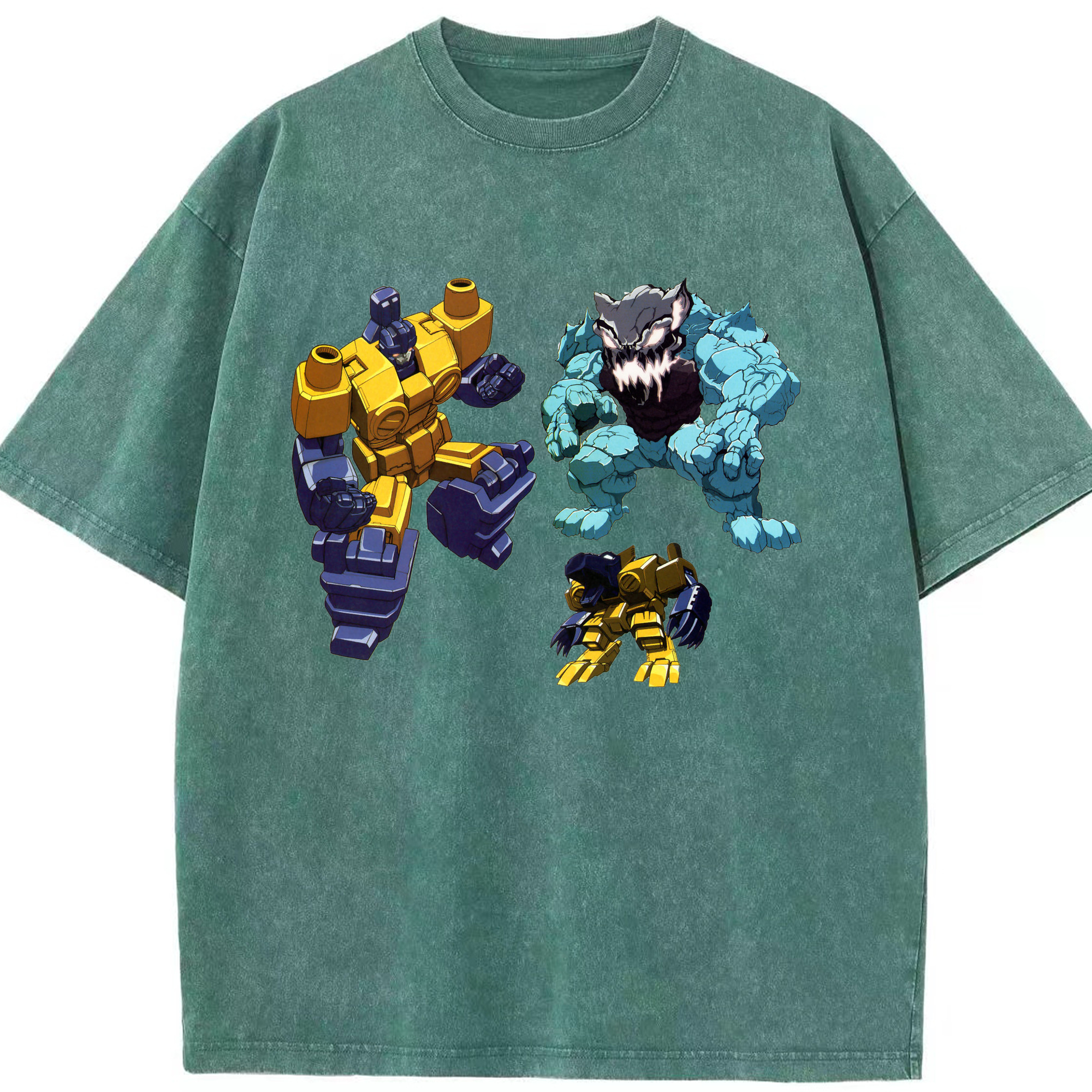 （画像用）  綿100% ヴィンテージ風 半袖Tシャツ（フロントプリント）